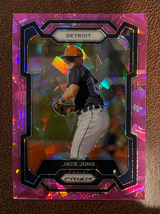 Jace Jung - 2024 Panini Prizm - Pink Ice - Tigers