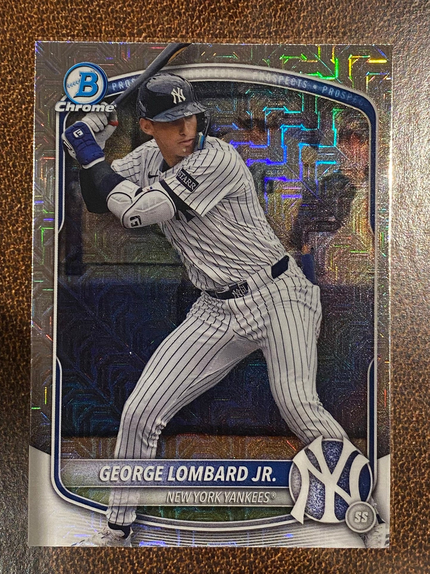 George Lombard Jr. - 2025 Bowman Chrome - Mojo Prospect - Yankees