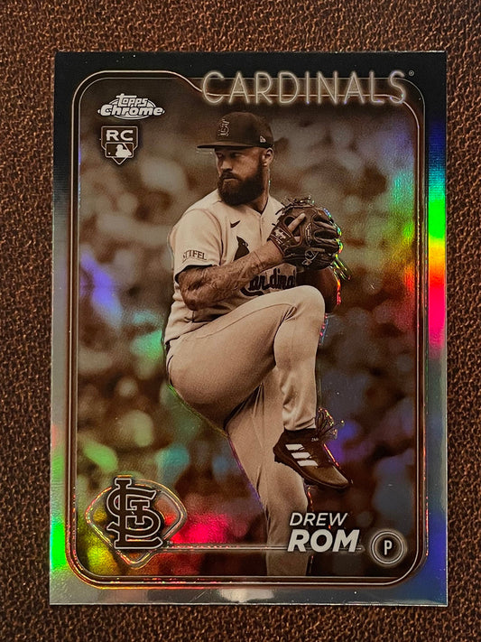 Drew Rom - 2024 Topps Chrome - Sepia Refractor - Cardinals