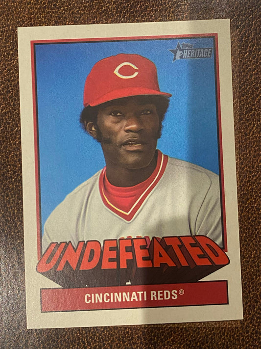 George Foster - 2025 Topps Heritage High Number - Undefeated Insert - Reds