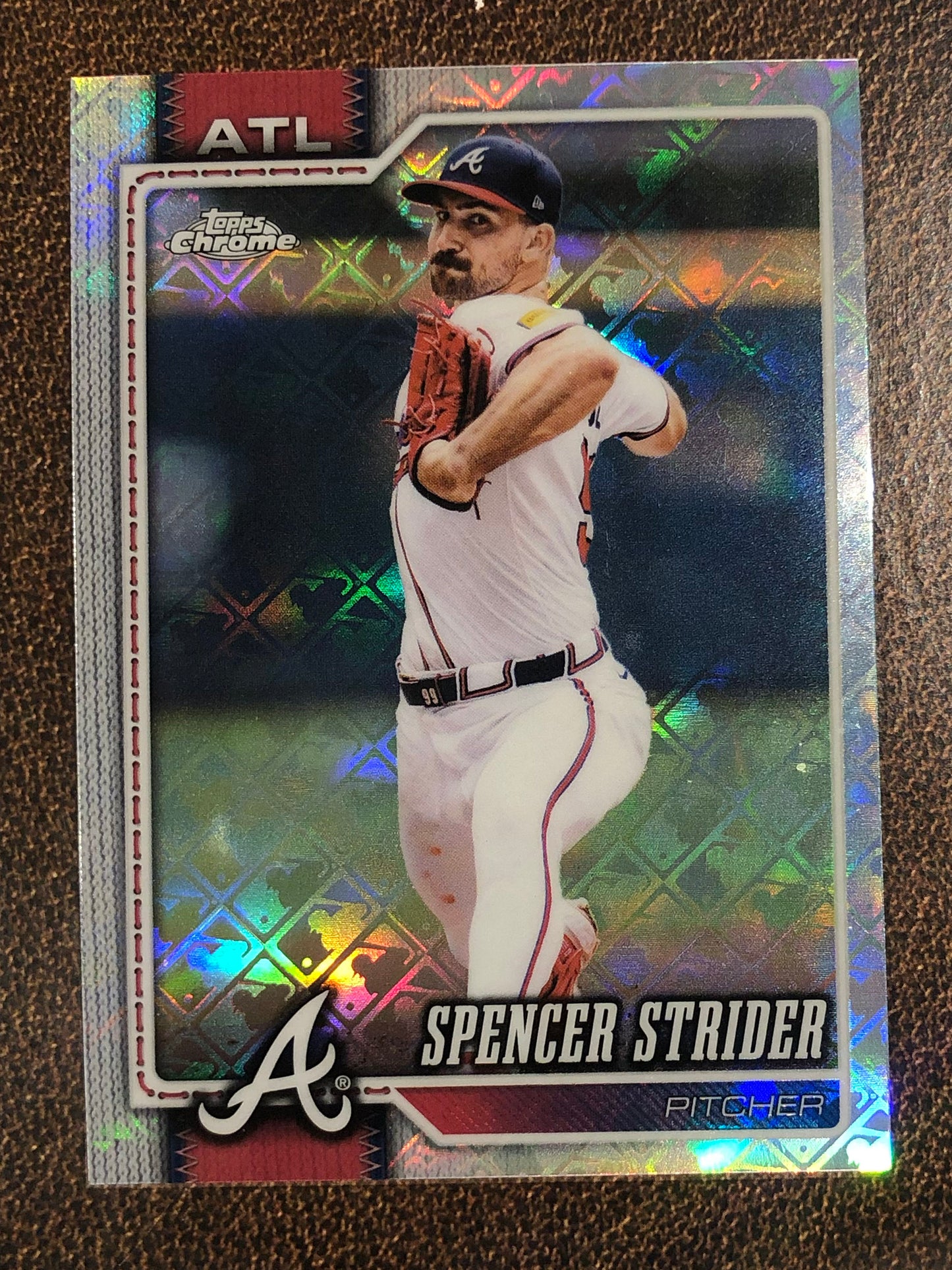 Spencer Strider - 2026 Topps Chrome Logofractor - Base Logofractor - Braves