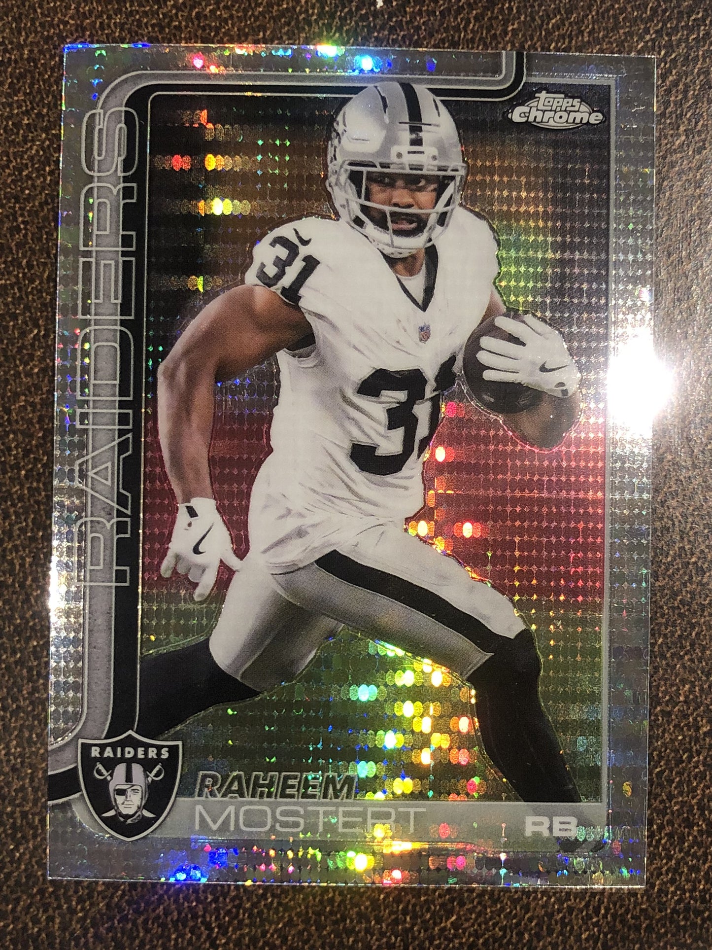 Raheem Mostert - 2025 Topps Chrome - Prizm Refractor - Raiders