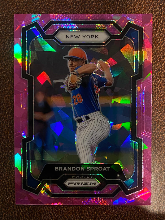 Brandon Sproat - 2024 Panini Prizm - Pink Ice - Mets