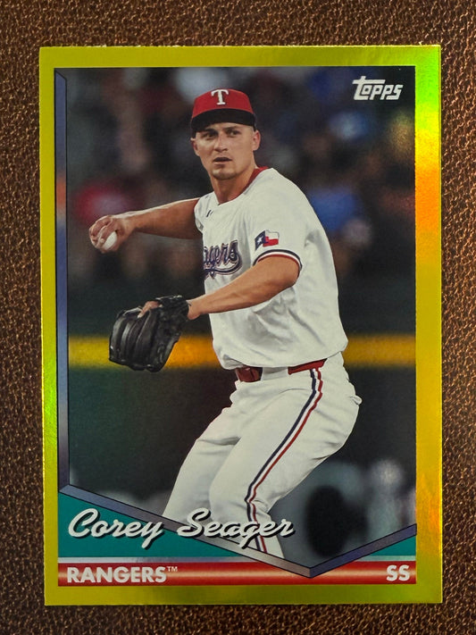 Corey Seager - 2024 Topps Archives - Yellow Foil - Rangers