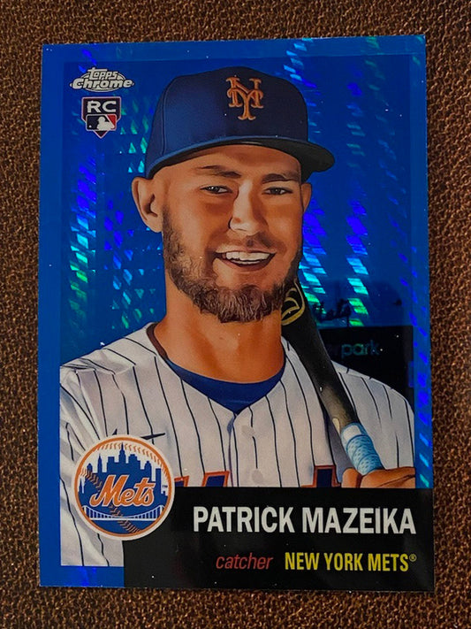 Patrick Mazeika - 2022 Topps Chrome Platinum Anniversary - Blue Prism - Mets