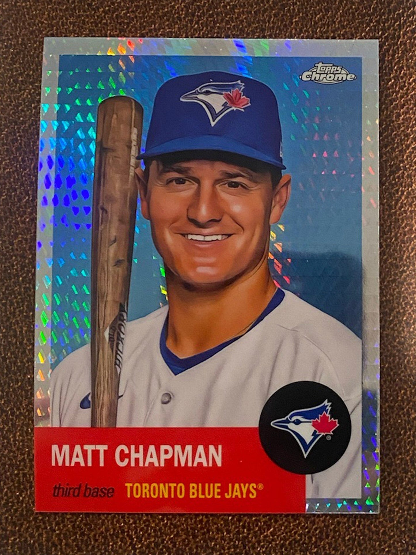 Matt Chapman - 2022 Topps Chrome Platinum Anniversary - Prism Refractor - Blue Jays