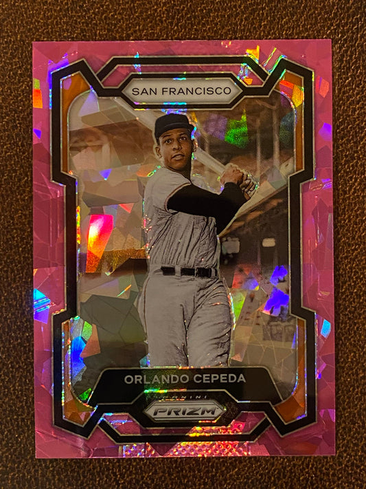 Orlando Cepeda - 2024 Panini Prizm - Pink Ice Mega - Giants