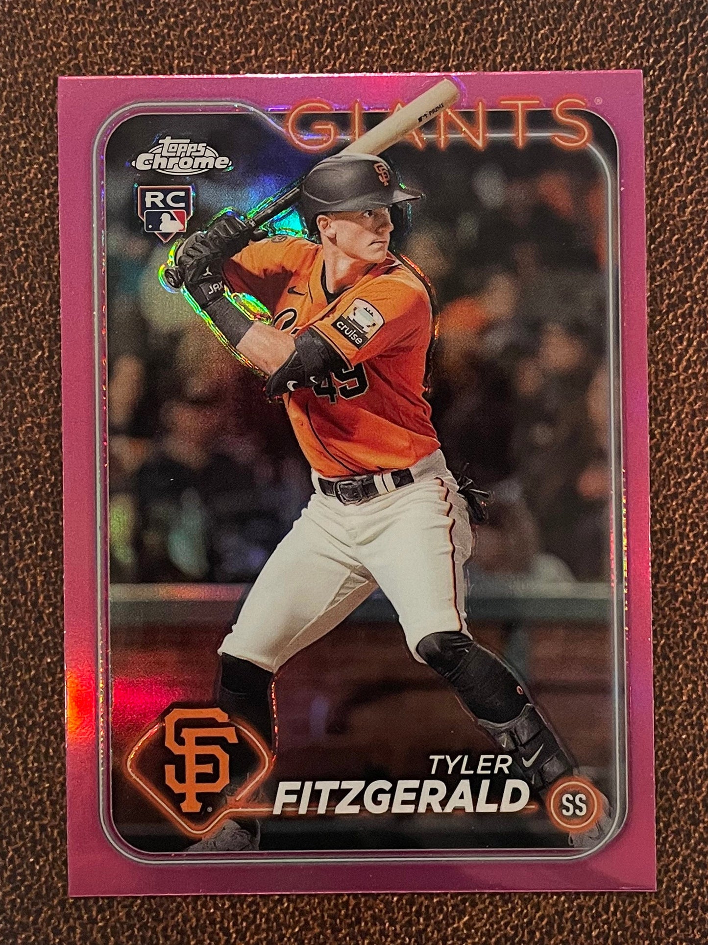 Tyler Fitzgerald - 2024 Topps Chrome - Pink Refractor - Giants