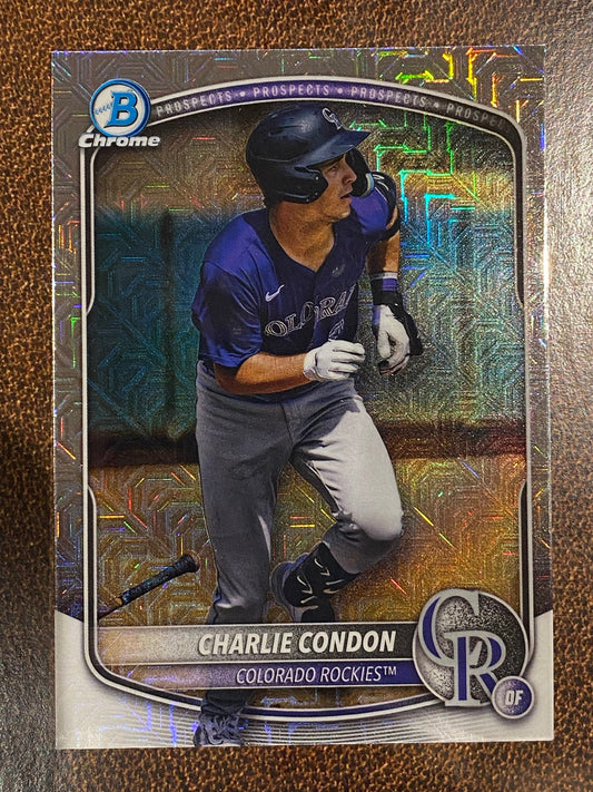 Charlie Condon - 2025 Bowman Chrome - Mojo Prospect - Rockies