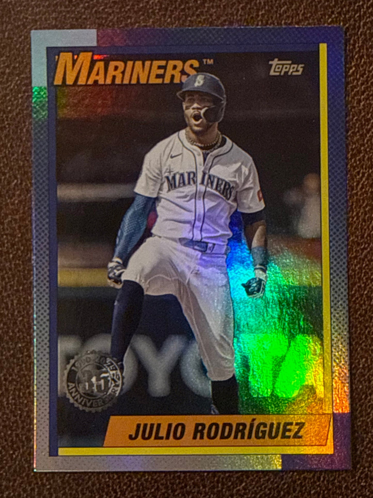 Julio Rodriguez - 2025 Topps Update - 1990 Foil Insert - Mariners