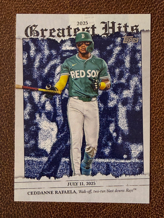 Ceddanne Rafaela - 2026 Topps Series 1 - Greatest Hits Insert - Red Sox