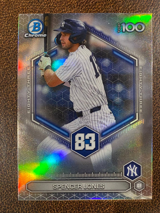 Spencer Jones - 2026 Bowman - Scouts Top 100 Insert - Yankees