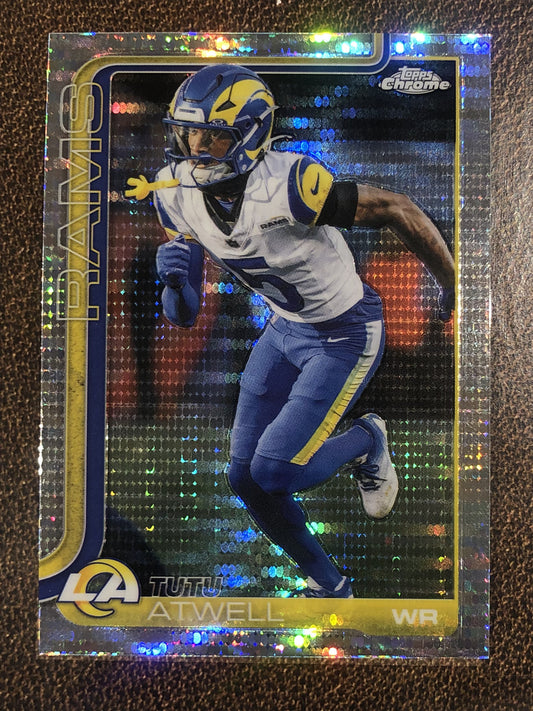 Tutu Atwell - 2025 Topps Chrome - Prizm Refractor - Rams