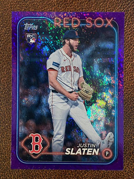 Justin Slaten - 2024 Topps Update - Purple Foil /799 - Red Sox