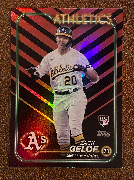 Zack Gelof - 2024 Topps Update - Holiday Parallel (Rookie Debut) - Athletics