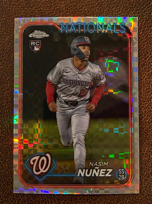 Nasim Nunez - 2024 Topps Chrome Update - XFractor - Nationals