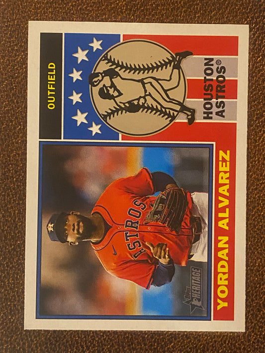 Yordan Alvarez - 2025 Topps Heritage - Player Icon Insert - Astros