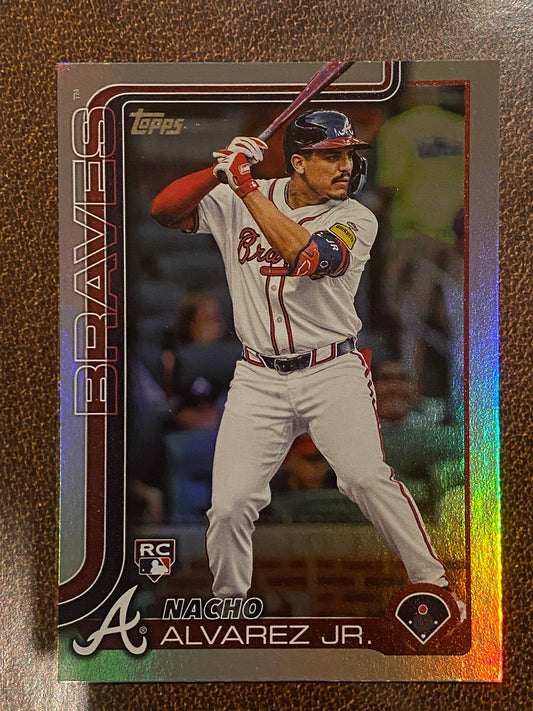 Nacho Alvarez Jr. - 2025 Topps Series 1 - Rainbow Foil - Braves