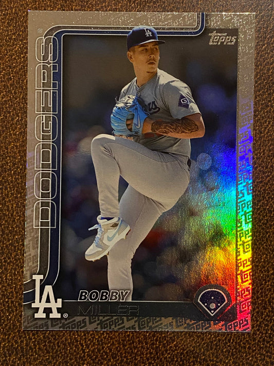 Bobby Miller - 2025 Topps Series 2 - Fanatics Exclusive Topps Foil Border - Dodgers