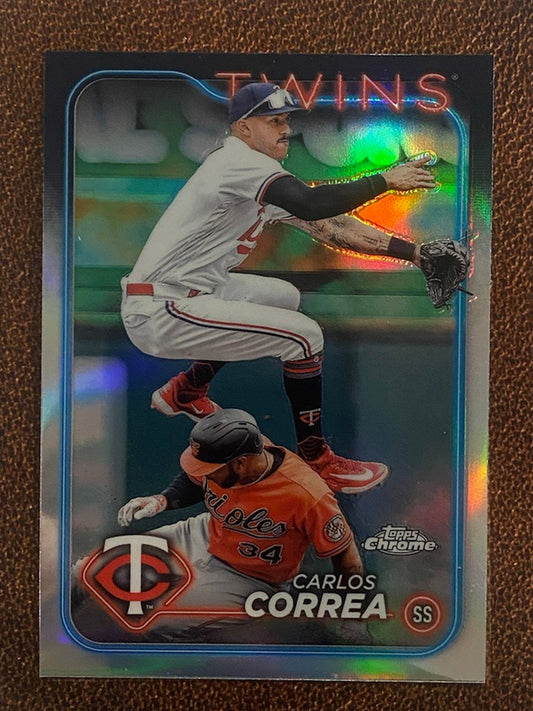 Carlos Correa - 2024 Topps Chrome - Refractor - Twins