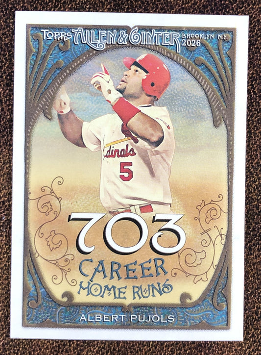 Albert Pujols - 2026 Topps Allen & Ginter - Career Insert (CR-8) - Cardinals