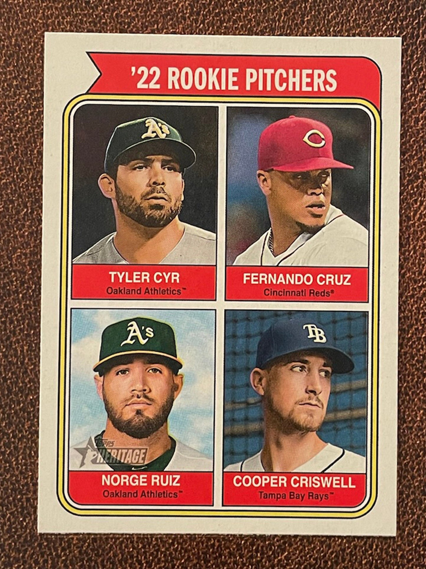 22 Rookie Pitchers (Norge Ruiz) - 2023 Topps Heritage - Short Print - Athletics