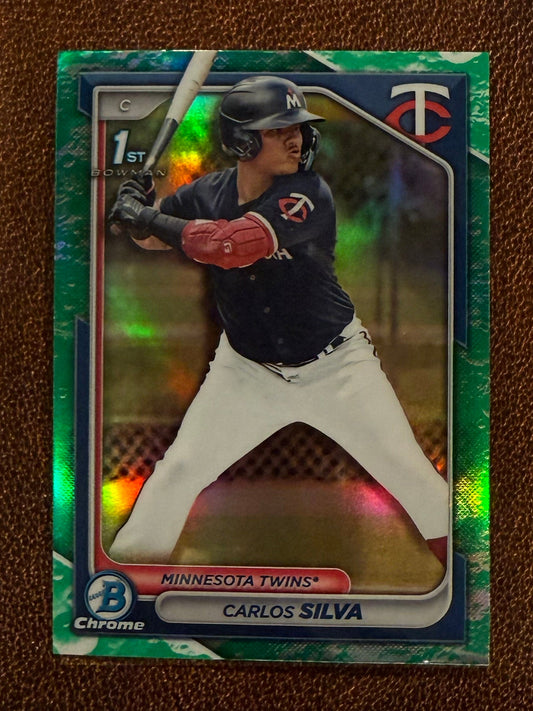 Carlos Silva - 2024 Bowman - Chrome Lunar Glow - Twins