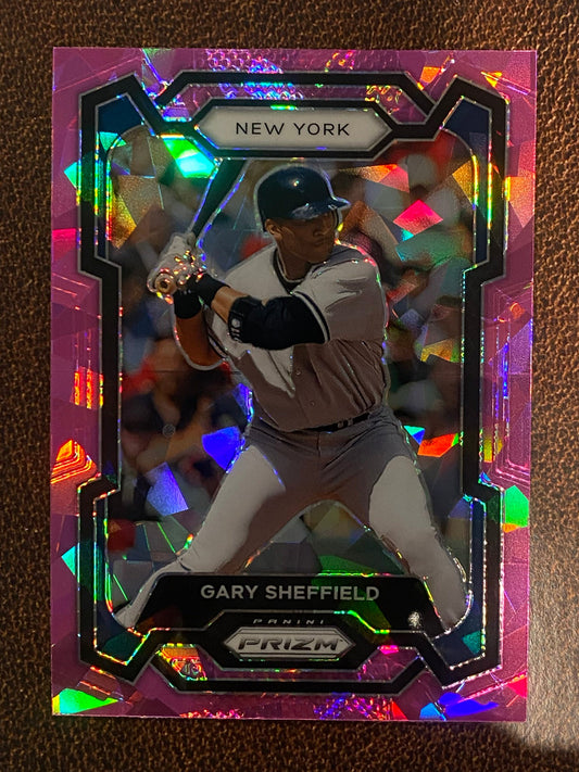 Gary Sheffield - 2024 Panini Prizm - Pink Ice - Yankees