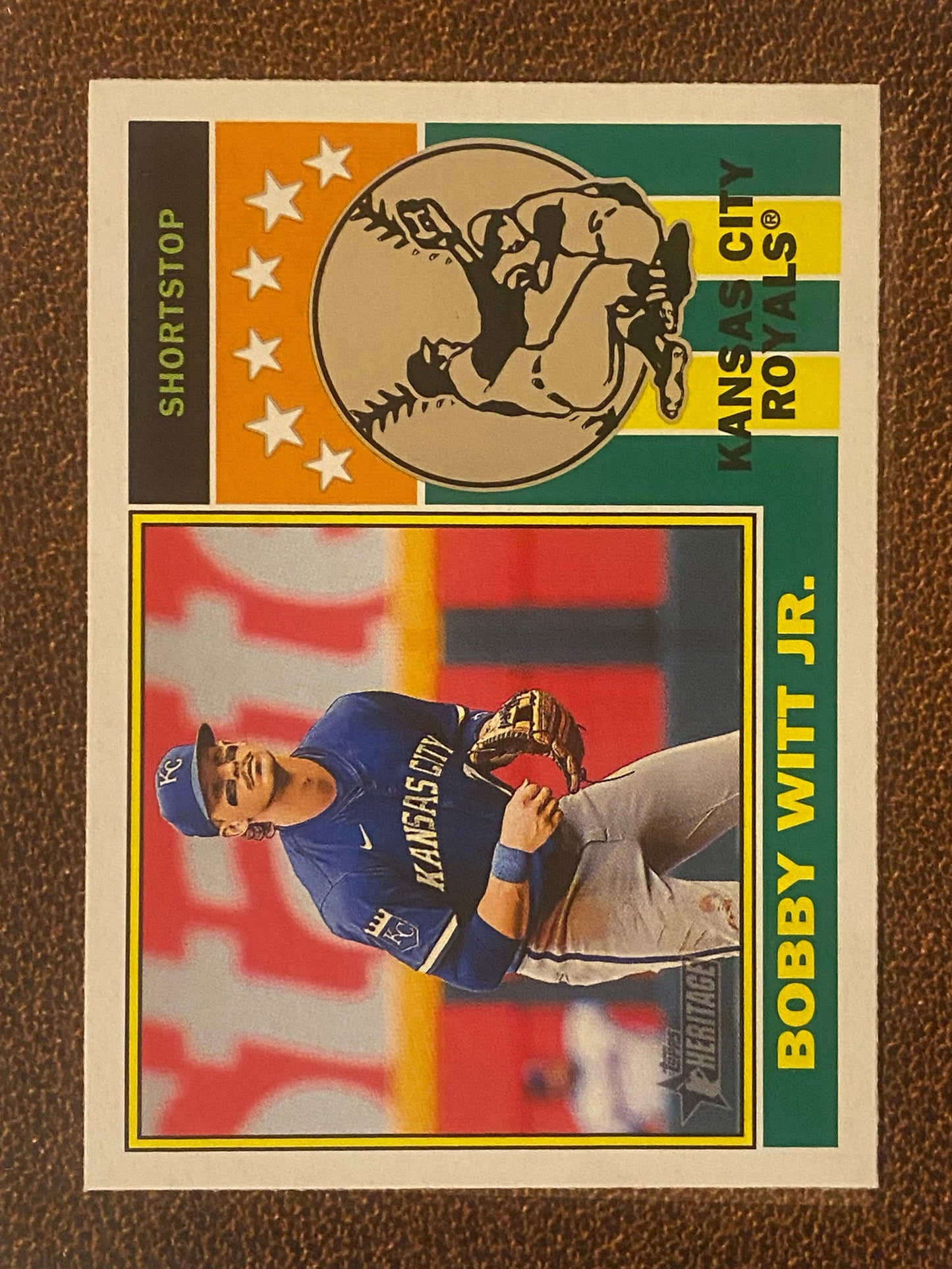 Bobby Witt Jr. - 2025 Topps Heritage - Player Icon Insert - Royals