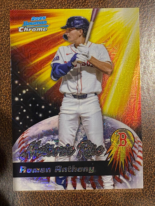 Roman Anthony - 2025 Bowman Chrome - Meteoric Rise Mojo - Red Sox