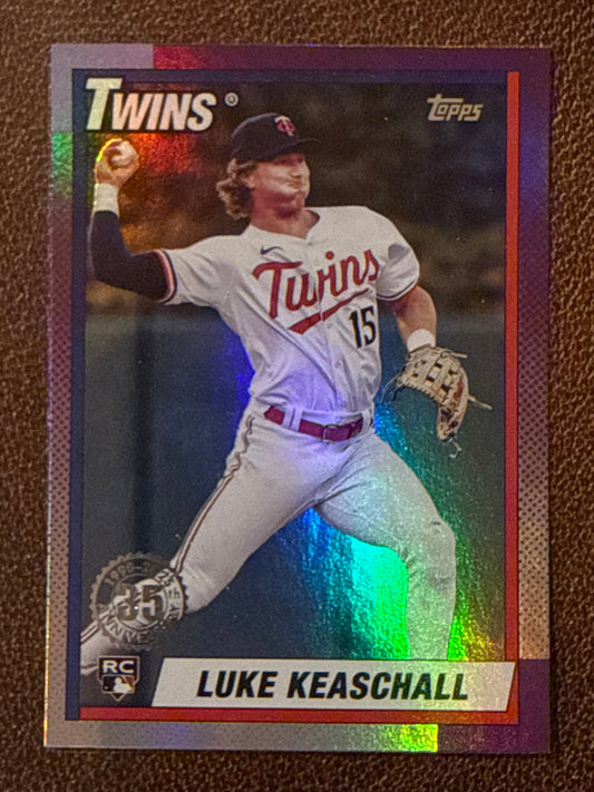 Luke Keaschall - 2025 Topps Update - 1990 Foil Insert - Twins