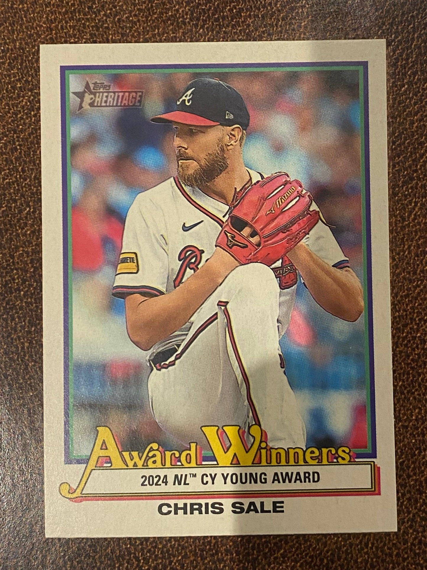 Chris Sale - 2025 Topps Heritage High Number - Award Winners Insert - Braves
