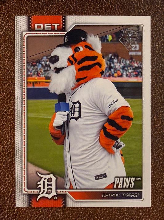 Paws - 2026 Topps Series 1 - Mascots Insert - Tigers