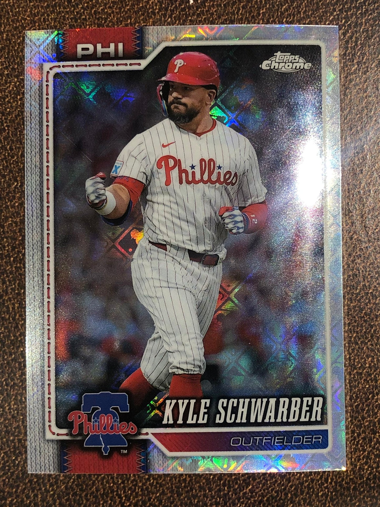 Kyle Schwarber - 2026 Topps Chrome Logofractor - Base Logofractor - Phillies