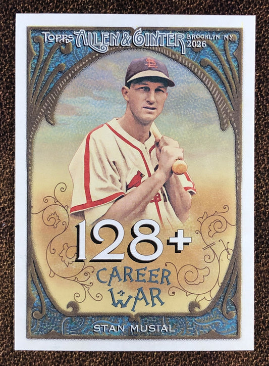Stan Musial - 2026 Topps Allen & Ginter - Career Insert (CR-4) - Cardinals