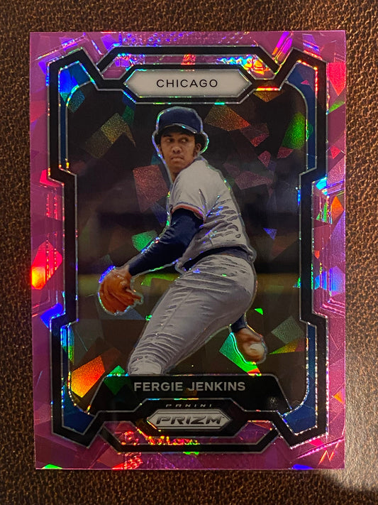 Fergie Jenkins - 2024 Panini Prizm - Pink Ice - Cubs