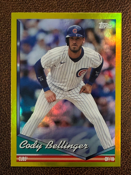 Cody Bellinger - 2024 Topps Archives - Yellow Foil - Cubs