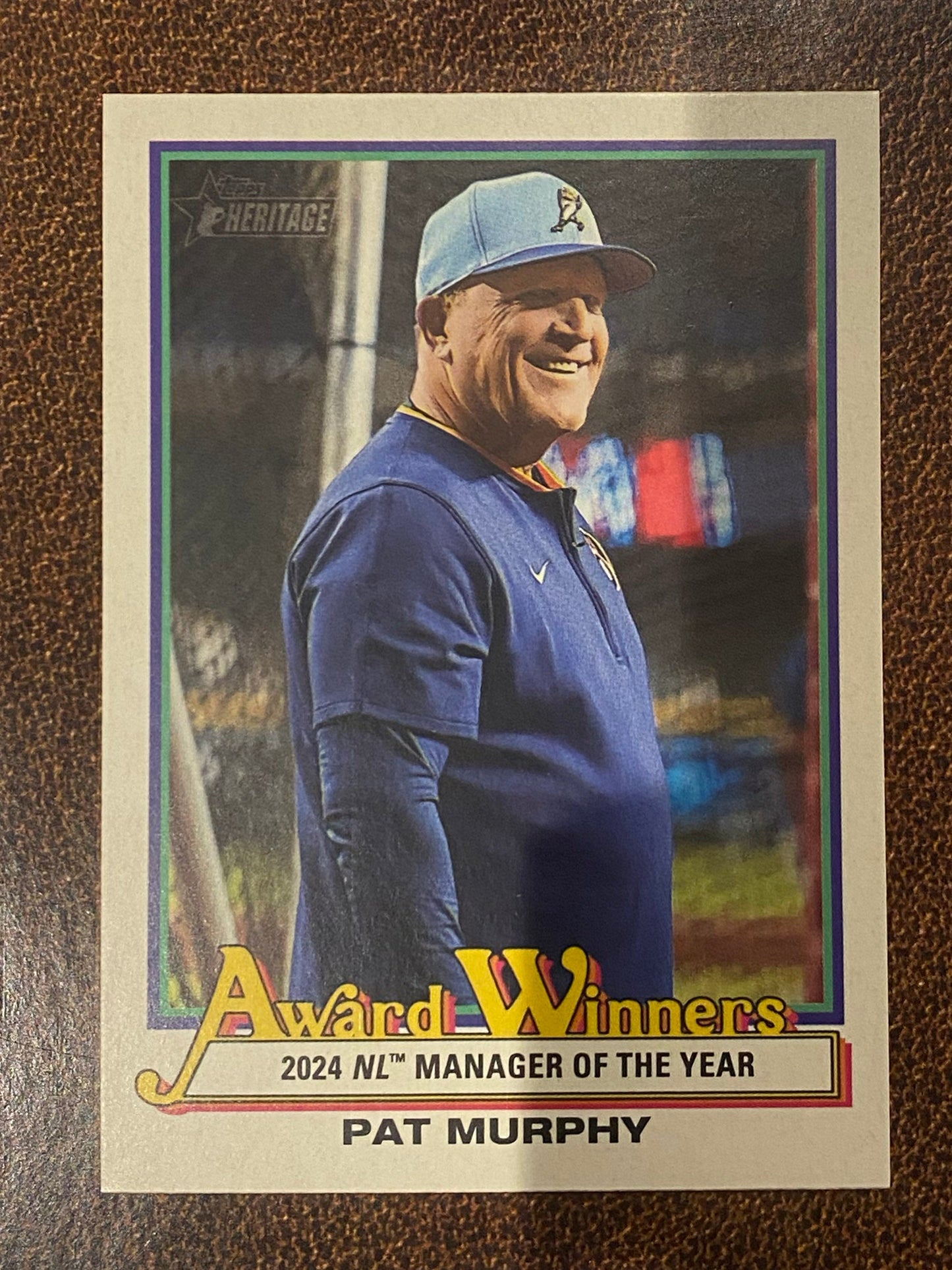 Pat Murphy - 2025 Topps Heritage High Number - Award Winners Insert - Brewers