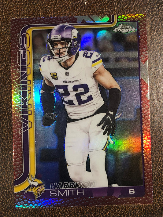 Harrison Smith - 2025 Topps Chrome - Football Leather Refractor - Vikings