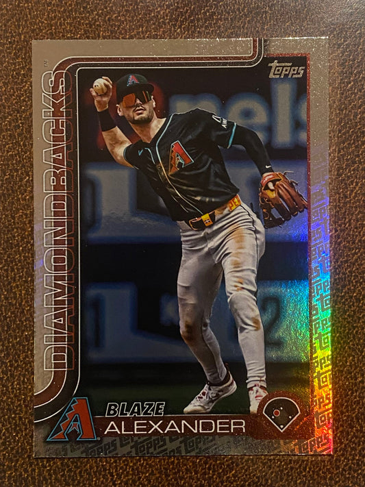 Blaze Alexander - 2025 Topps Series 2 - Fanatics Exclusive Topps Foil Border - Diamondbacks