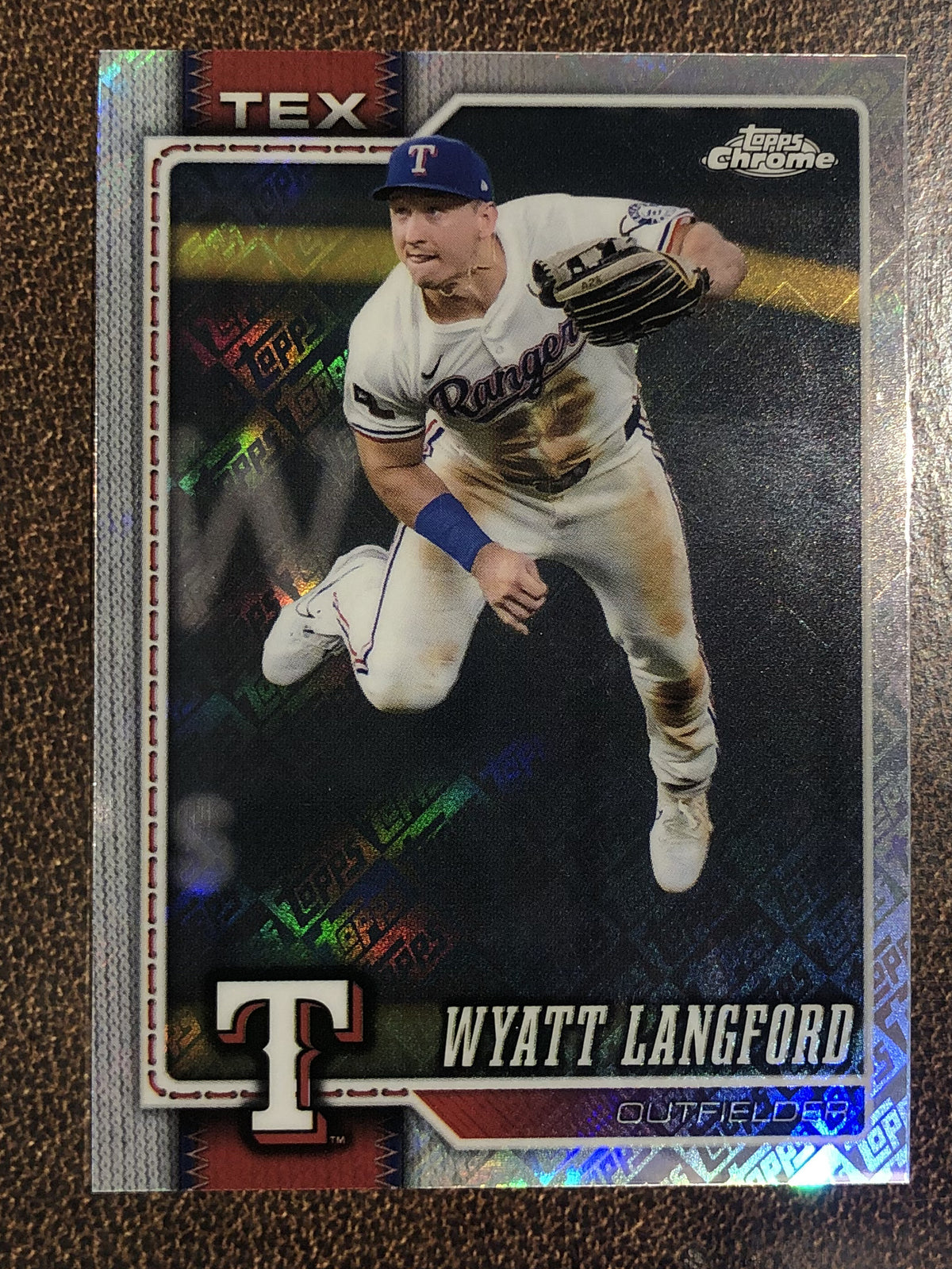 Wyatt Langford - 2026 Topps Chrome - Fanatics Topps Foil - Rangers