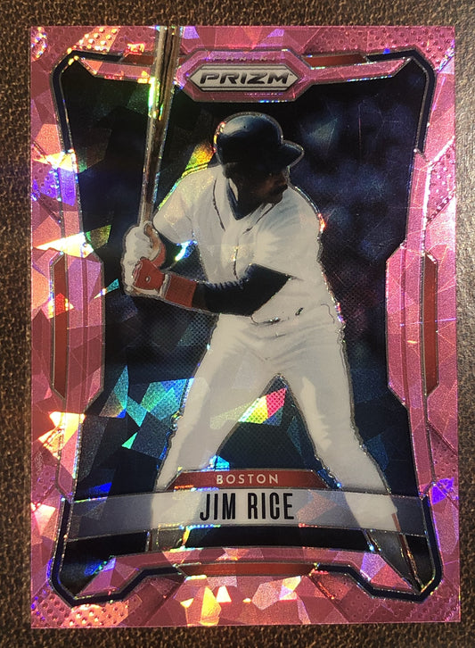 Jim Rice - 2026 Panini Prizm - Pink Ice - Red Sox
