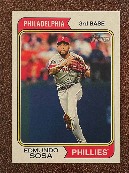 Edmundo Sosa - 2023 Topps Heritage - Short Print - Phillies