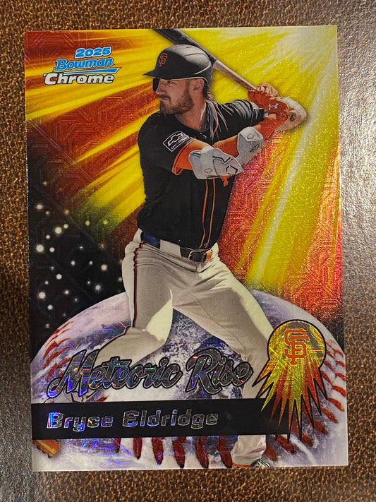 Bryce Eldridge - 2025 Bowman Chrome - Meteoric Rise Mojo - Giants
