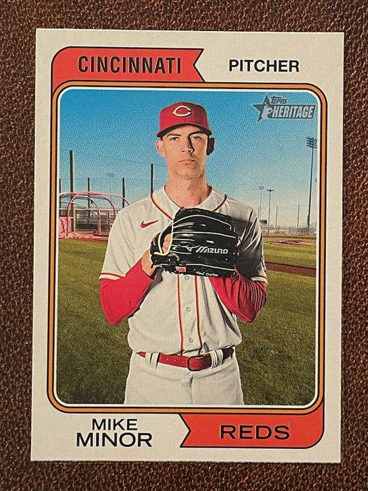 Mike Minor - 2023 Topps Heritage - Short Print - Reds