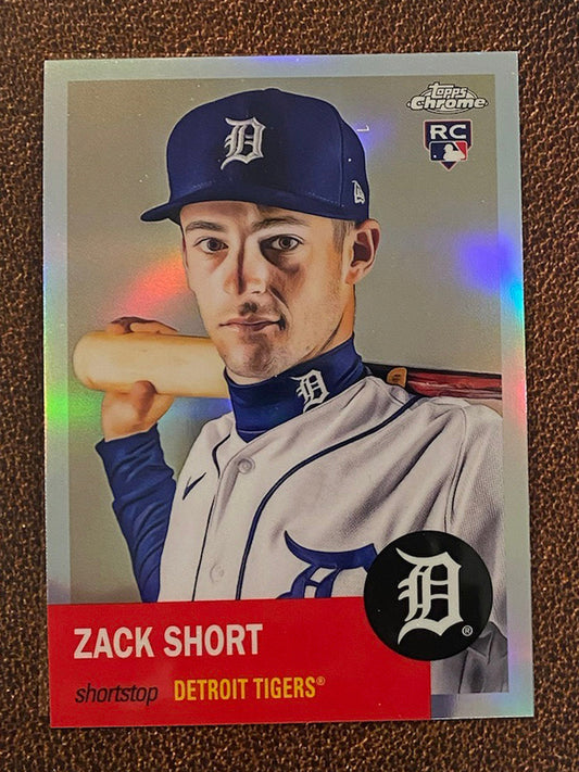 Zack Short - 2022 Topps Chrome Platinum Anniversary - Refractor - Tigers