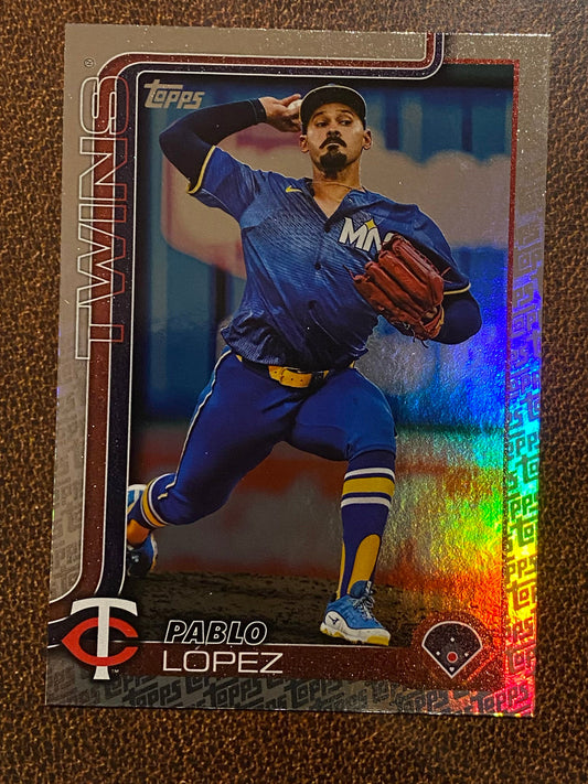 Pablo Lopez - 2025 Topps Series 2 - Fanatics Exclusive Topps Foil Border - Twins