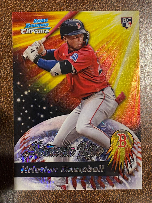 Kristian Campbell - 2025 Bowman Chrome - Meteoric Rise Mojo - Red Sox