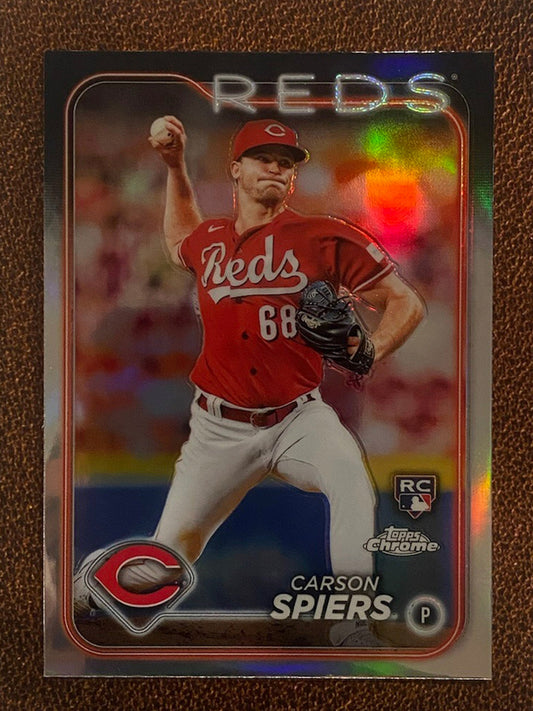 Carson Spiers - 2024 Topps Chrome - Refractor - Reds