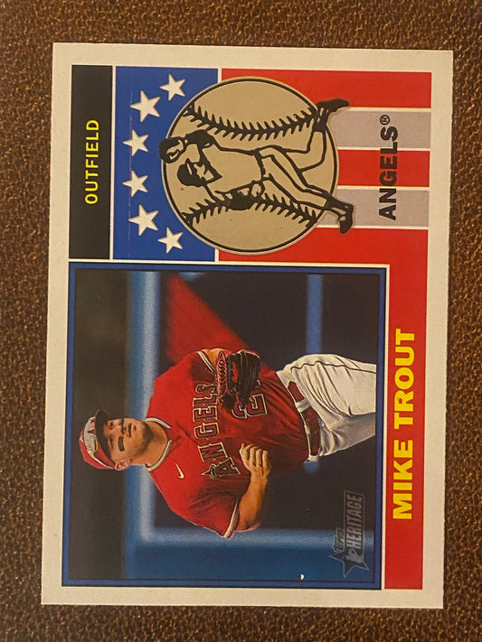 Mike Trout - 2025 Topps Heritage - Player Icon Insert - Angels